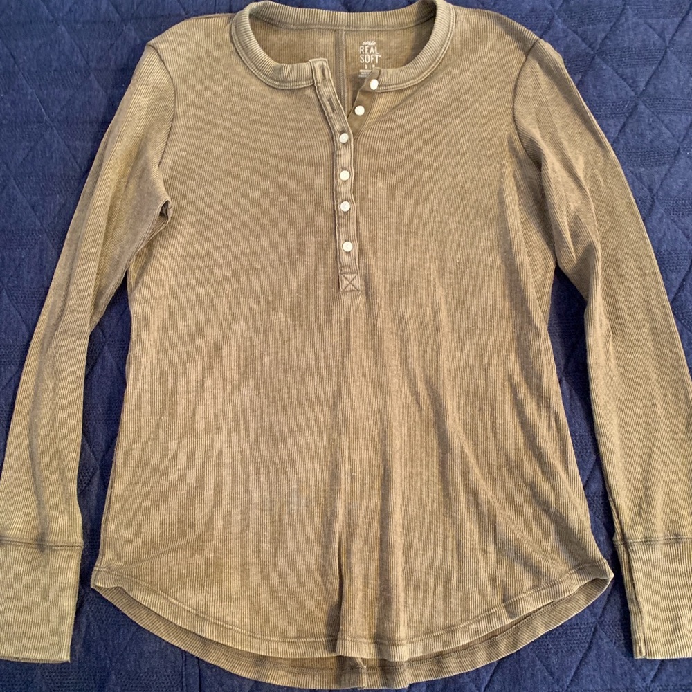 Aerie Ribbed Henley